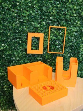 TCG 5 Piece Accessory Set, Orange 3D Printed